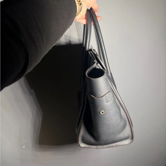 Celine Mini Luggage Drummed Leather Black Tote - Picture 4 of 16